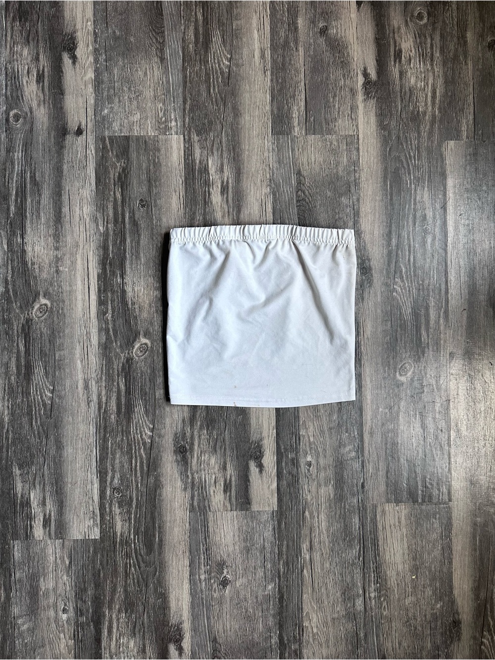 White Tube Top Size X-Small Strapless White Cropped Top